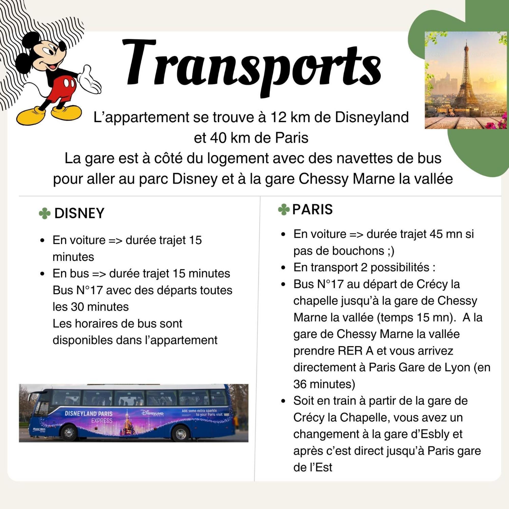 Appartement Studio O Fil De L'O A 12 Kilometres De Disneyland Paris Crecy-la-Chapelle Екстериор снимка